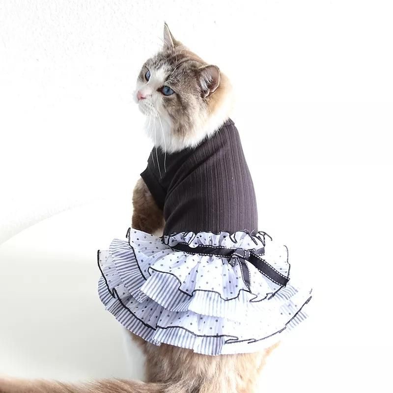 Hot Style New Design Pet Apparel Accessories Summer Luxury Cat Dresses Dogs Pet Clothing Princess Skirt Wholesale