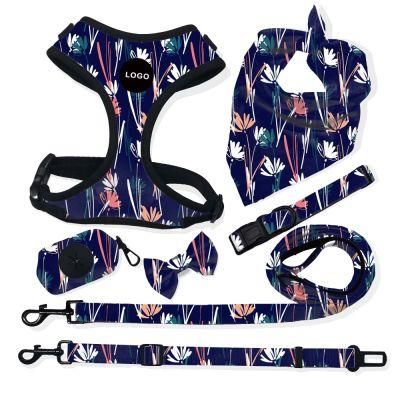 Ajustable Dog Vest Harness Padded Polyester Harnesses for Dogs Custom Pattern Pet Supplies Pet Clothes