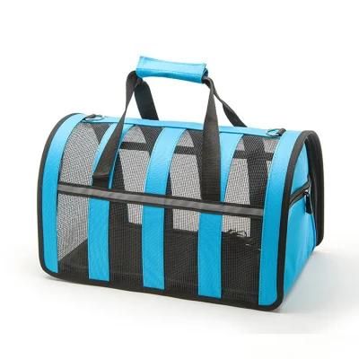 Nylon Stripe Breathable Colorful Handbag Pet Travel Bag