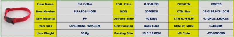 Pet Accessories Holiday Christmas Products PP Dog Cat Collar