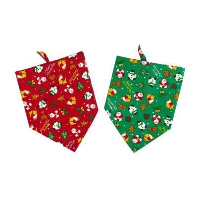 Pet Doggy Triangle Scarf Bibs Kerchief Accessories with Christmas Element