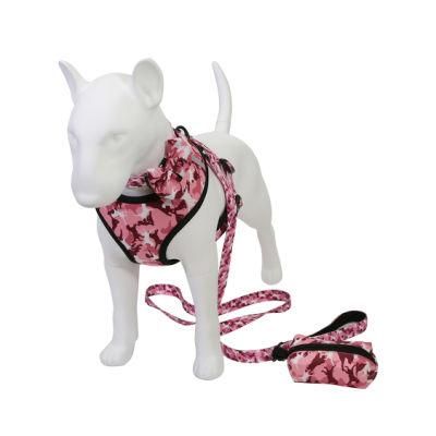 No Pull Dog Harness Set Dog Collar &amp; Vest Harness &amp; Poo Bag Holder