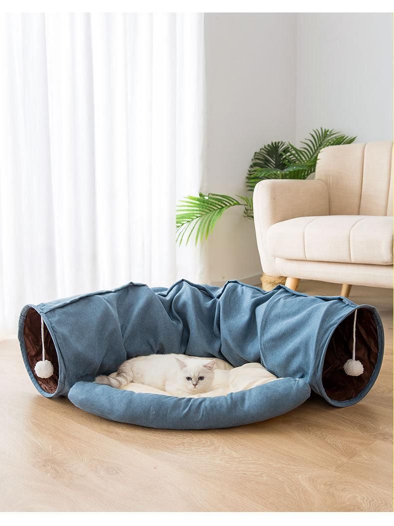 Wholesale Pet Supplies Pet Interactive Play Toy Cat Tunnel Tubes Bed