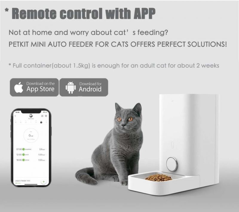 5.9L Large Capacity Never Stuck Automatic Pet Cat&Dog Feeder for Cats and Dogs