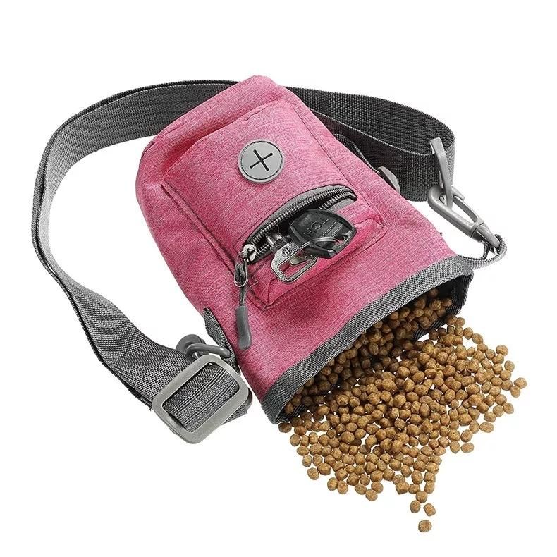 Portable Pet Travel Carrier Dog Snack Bag Pet Water Bottle Bag