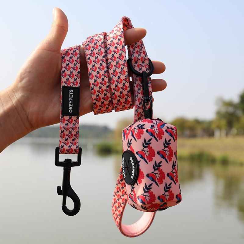 Custom Neoprene Portable Pet Waste Bag Dispenser Carrier Cute Dog Poop Bag Holder