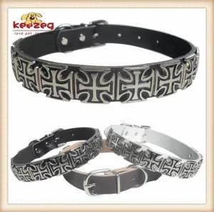 Quality Leather Pet Collar /Dog Collar for Small/Medium/Large (KC0035)