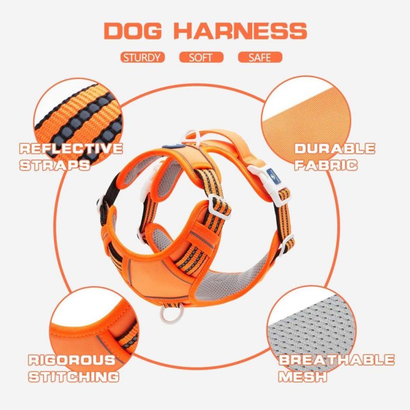 Safer & More Comfortable Design Reflective Dog Harness