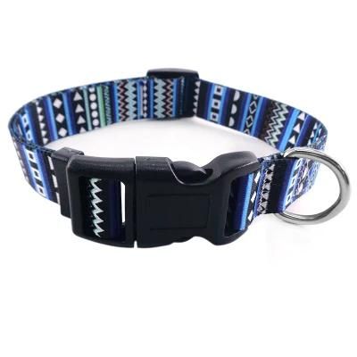 Factory Hot Selling Pomy Blue Pet Collar, Ethnic Style Series