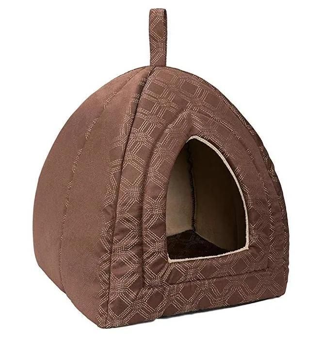 High Quality Cute Cat Bed Cat Head Design Soft Small Kitten Cat Bed Pet Bed