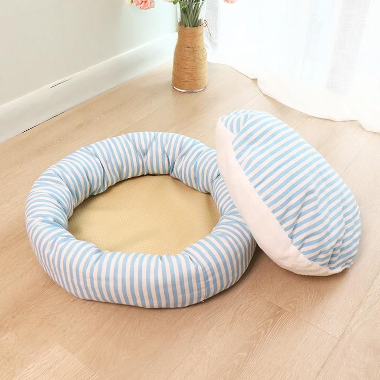 Wholesale Amazon Sleeping Soft Fabric High-Loft Dog Cushion Pillow Plush Dog Beds Luxury Pet Bed in Stock