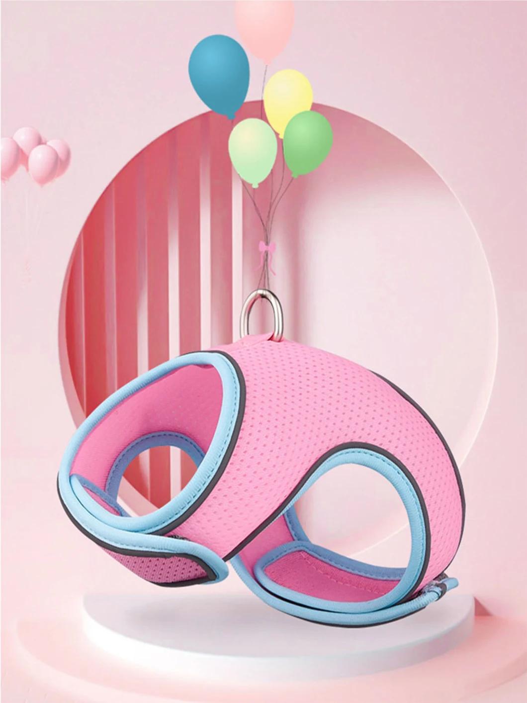 Cat Harness Reflective Strip Pet Harness with Pet Leash