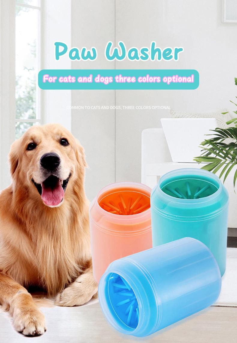 Latest Promotion Price Soft and Comfortable Gentle Silicone Material Dog Paw Cleaner Cup