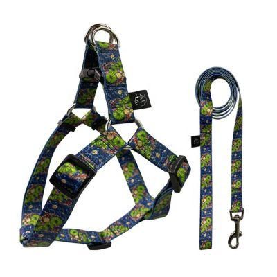 Good Quality Factory Directly Polyester Pet Multicolor Reflective Breathable Dog Harness Leash Set