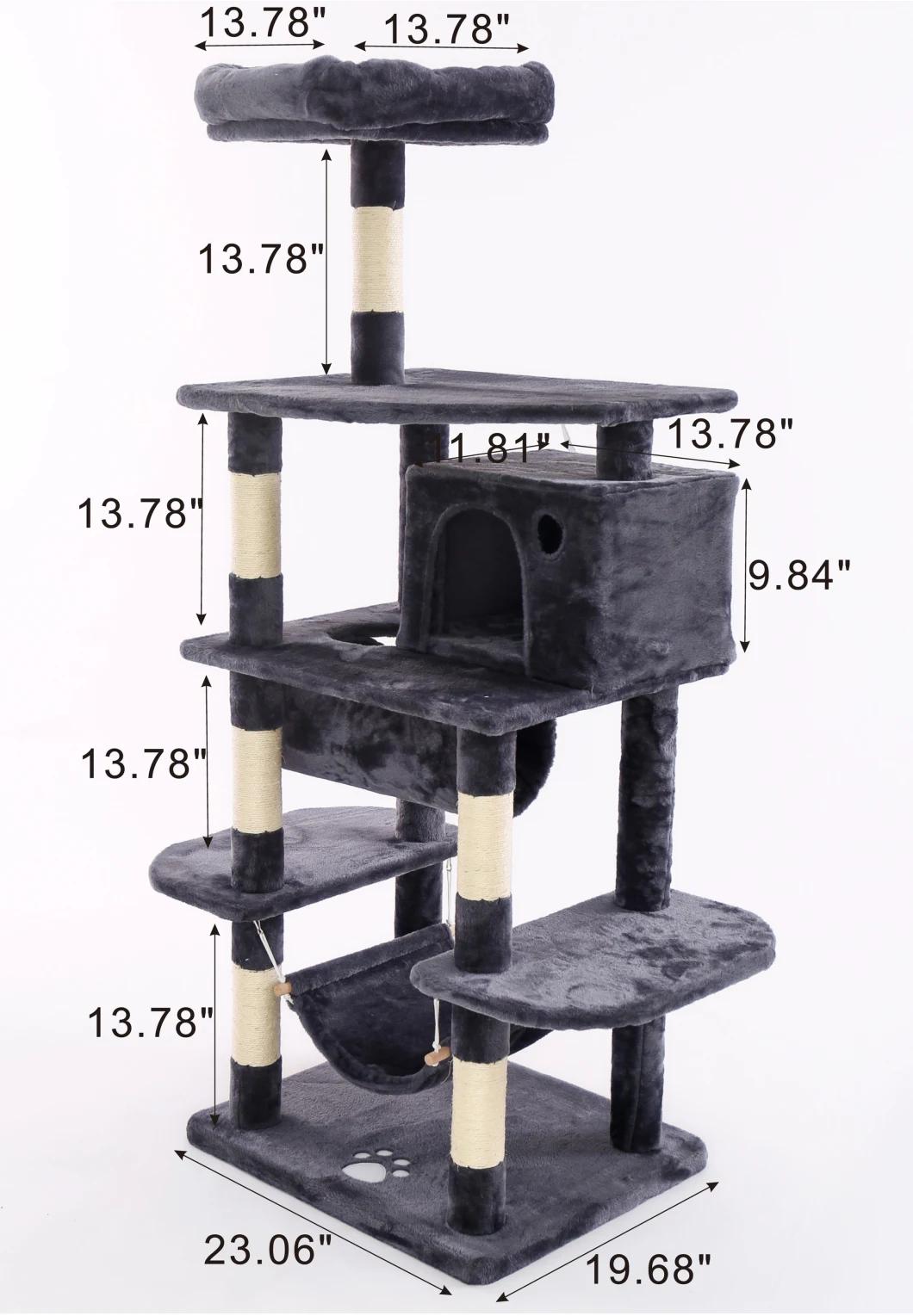 Cat Tree Condo Furniture Kitten Activity Tower Pet Kitty Play House with Scratching Posts Perch