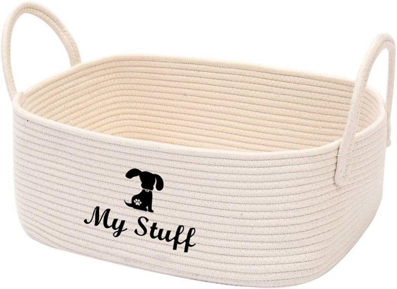 Trendy Round Pet Bed Cotton Rope for Dog or Cat