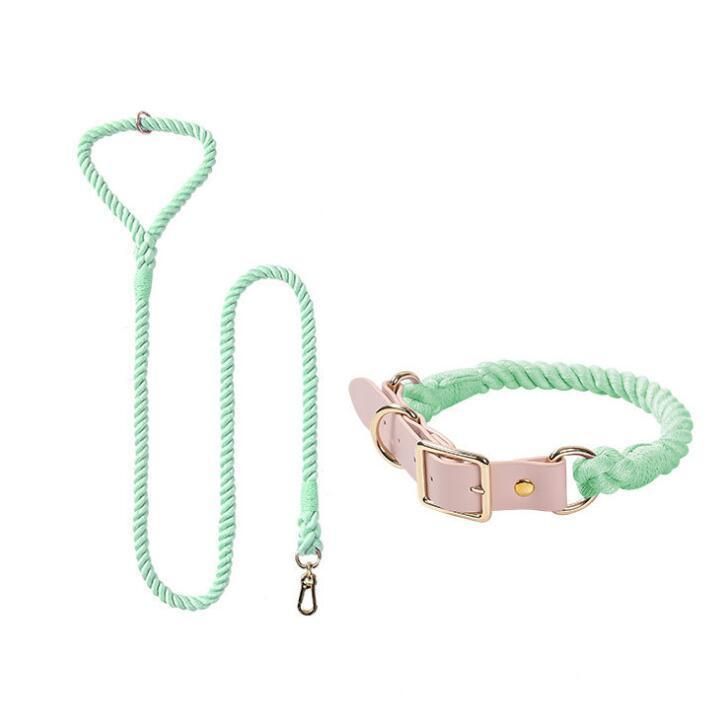 Fast Delivery of Cotton Dog Leash with Multiple Colos Option and Small MOQ