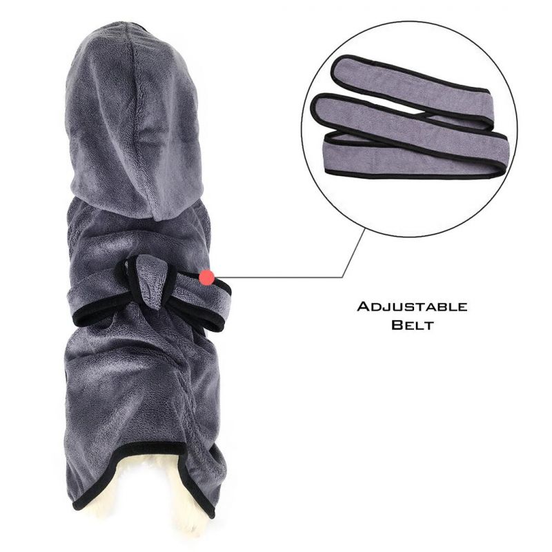 Microfiber Pet Drying Robes Moisture Pet Bathrobe for Dog and Cat