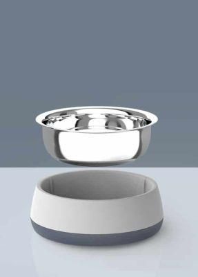 Dog Bowl Cat Bowl for Food and Water, Stainless Steel Double-Wall, Keeps Cold for Hrs, Non Slip Feeding Dish, Anti-Rust, Small Medium Large Pets