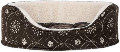 Round Dog Bed Dog Mattress with Removable and Reversible Pillow