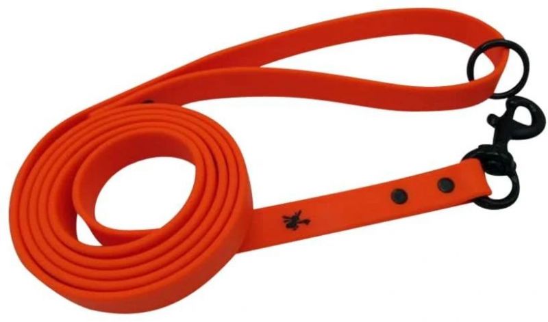 6 FT Comfortable Black Hardware Metal Various Widths & Colors for All Dogs Small to Large Dog Leash