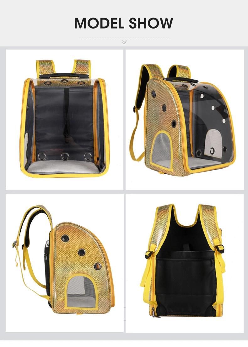 Large Portable Take-out Shoulder Cat Bag Summer Outing Pet Full Transparent Space Capsule Pet Backpack