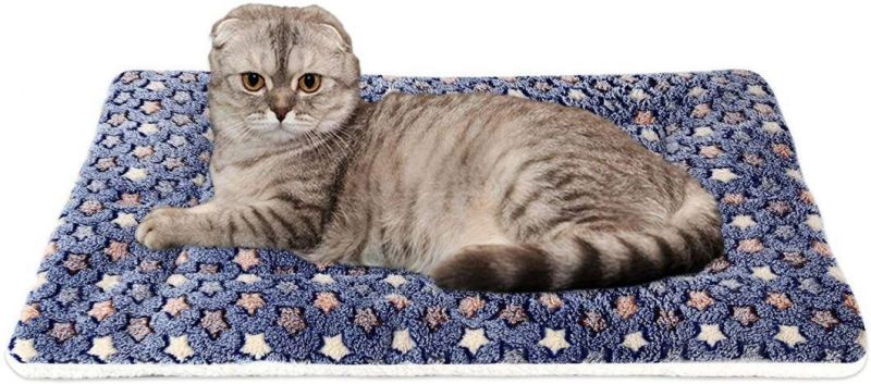 Pet Blanket Premium Fluffy Flannel Cushion Soft and Warm Mat for Dogs Cats