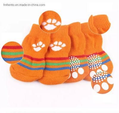 Custom Pet Dog Socks Paw Protection Traction Control Anti-Slip Dog Socks for Indoor Wear