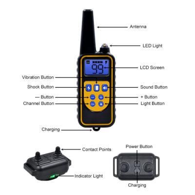 New Arrival Professional Electric Shock Pet Slave Dog Training Collar with Remote/Intelligent Pet Trainer/Smart Dog Collar Trainer