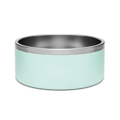 64oz Double Walled Stainless Steel Cat Pet Bowl with Anti-Slip Bottom