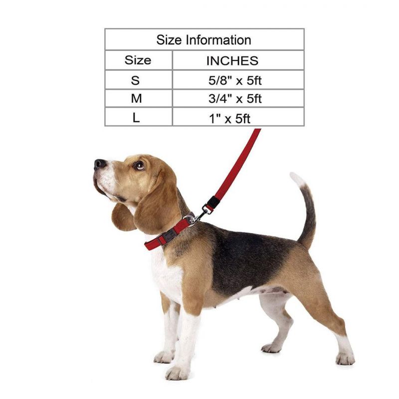 Breathable Comfort Puffy Mesh Pet Dog Leash in Red Color