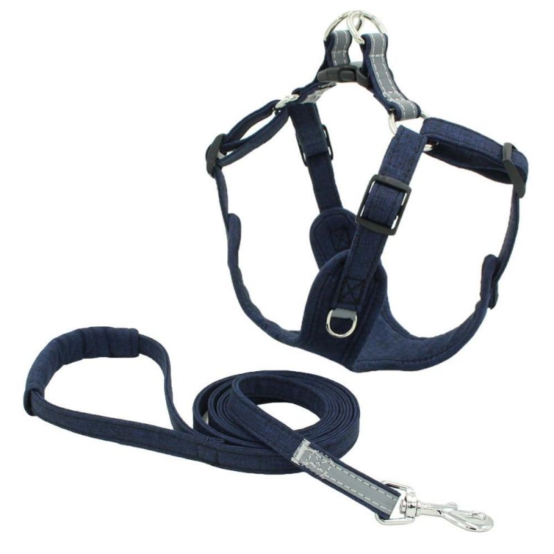 Desirable Adjustable Pet Dog Harness Leash Set Cotton Pet Harness
