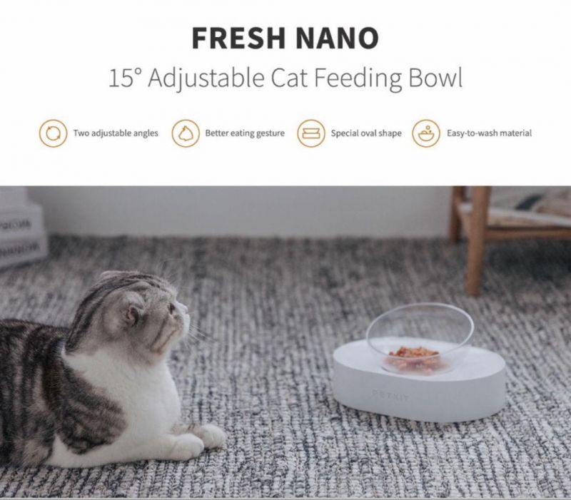 Fresh Nano Double Cat&Dog Bowl with The Raised Stand