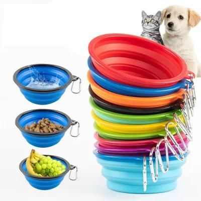 Multifunction Foldable Silicone Pet Water Bowl/Collapsible Travel Dog Bowl/Food Tray