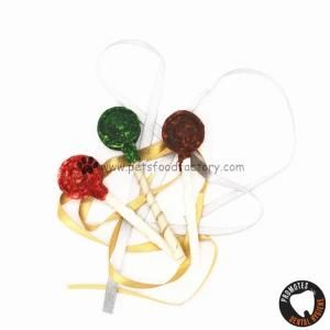 Christmas Rawhide Lollipops Munchy Various Color Dog Chew Pet Treats