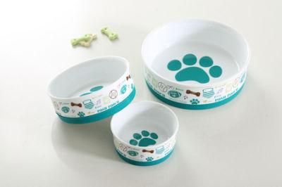 Ceramic Tableware with Artistic Features for Pet Cats and Dogs Bowl