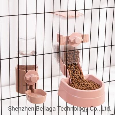 Whole Set Saparating Water and Food Plastic Material Pet Bowl