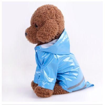 Small Puppy PU Waterproof Reflective Dog Clothes Pet Raincoat