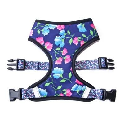 Soft Mesh Padded Reversible Printed Dog Pet Luxury Harness