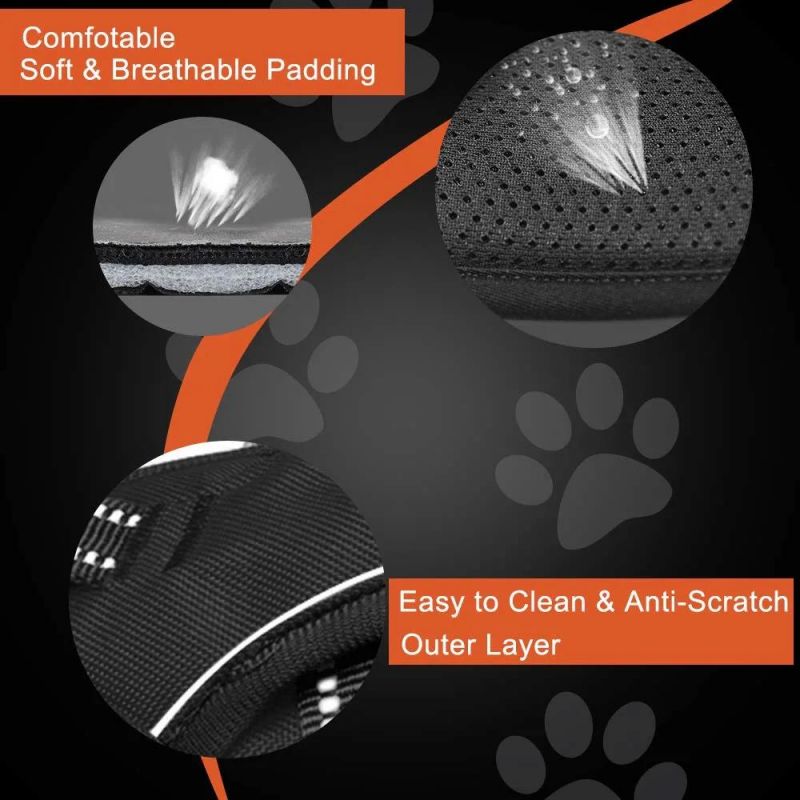Heavy Duty Luxury Reflective No Pull Soft Pet Harness Vest for Dogs, Factory Price Custom Personalized Adjustable Dog Harness/Hot Sale/Customization