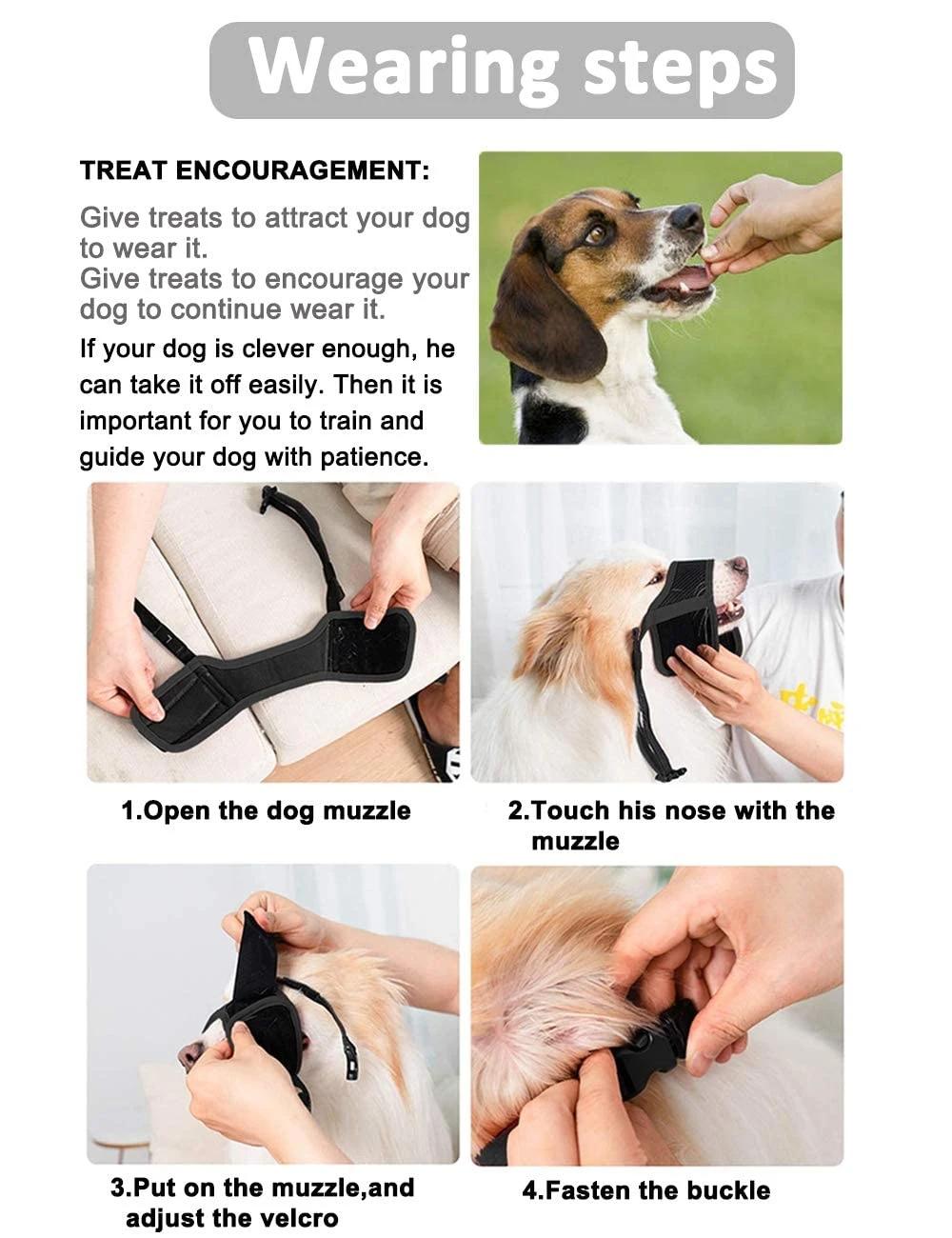 Breathable Mesh Dog Muzzle Anti Bark Mouth Mask Pet Mouth Cover
