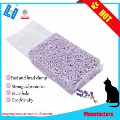 Odor Control, Hard Clump Tofu Cat Litter with Lavender Scent
