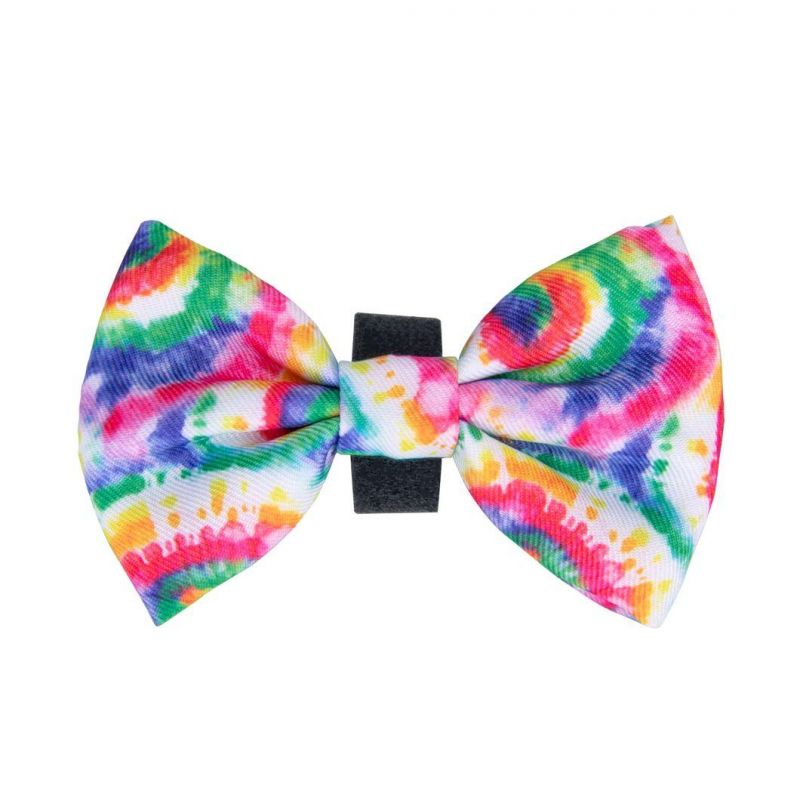 Brilliant Wonderful Flashing Cotton Printing Pet Accessories Custom Dog Bowties