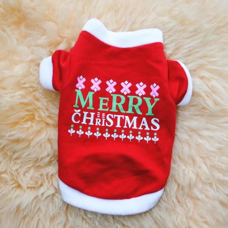 Pet Clothes, Puppy Hoodie Sweater Dog Winter Coat Warm Sweatshirt Dog Outfit for Christmas