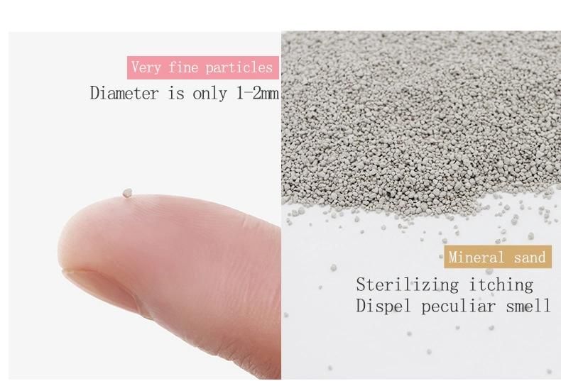 White Mineral Cat Sand with Low Dust