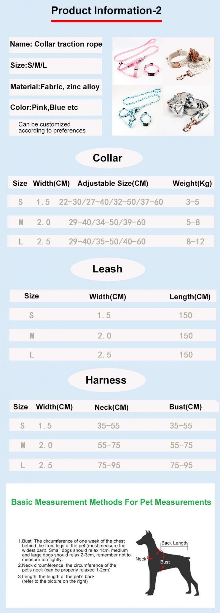 Best Selling Luxury Custom Print Logo Pet Adjustable Polyester Dog Leash Collar Metal Buckle Set
