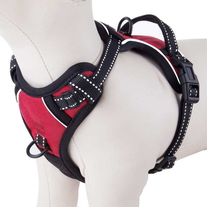 Heavy Duty Luxury Reflective No Pull Personalized Adjustable Pet Harness