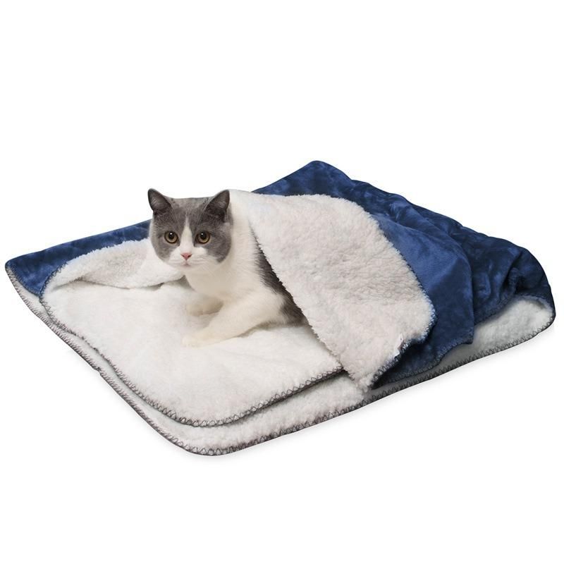 Wholesale Multi-Fuctional Throw Durable Portable Waterproof Anti Biting/Bite-Resistant Sleeping Flannel Fleece Sherpa Pet Blanket Dof Bed Sheet