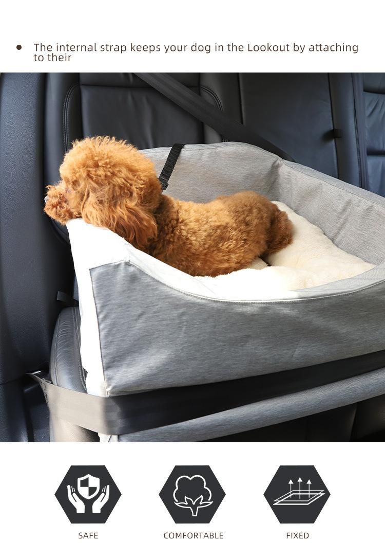 Outdoor Travel Safety Lookout Bed Dog Pet Car Booster Seat