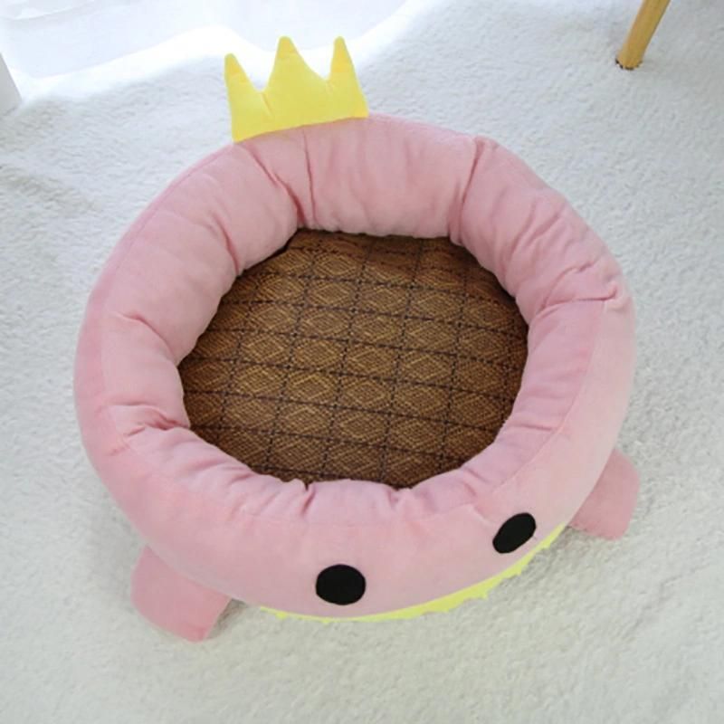 Crown Cute Design Best Quality Soft Cat Nest Kitten Mat Warm Comfortable Dog Sofa Cotton Pets Accessories Dog Bed Luxury